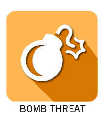 Bomb threat icon